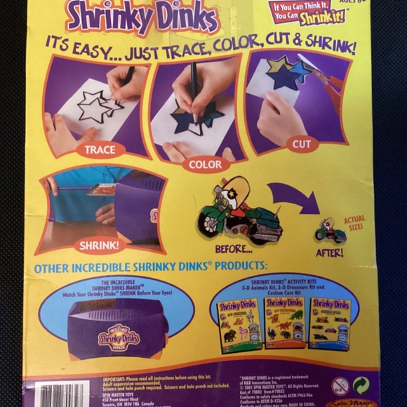 2 SHRINKY DINKS Plastic Shrink Art Emergency Vehicles and Frames Activity Kits - Picture 3 of 4